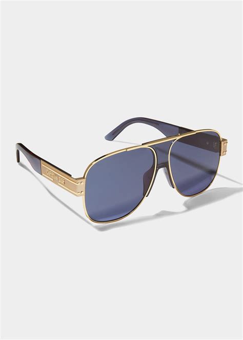 DiorSignature A3U Blue Pilot Sunglasses 